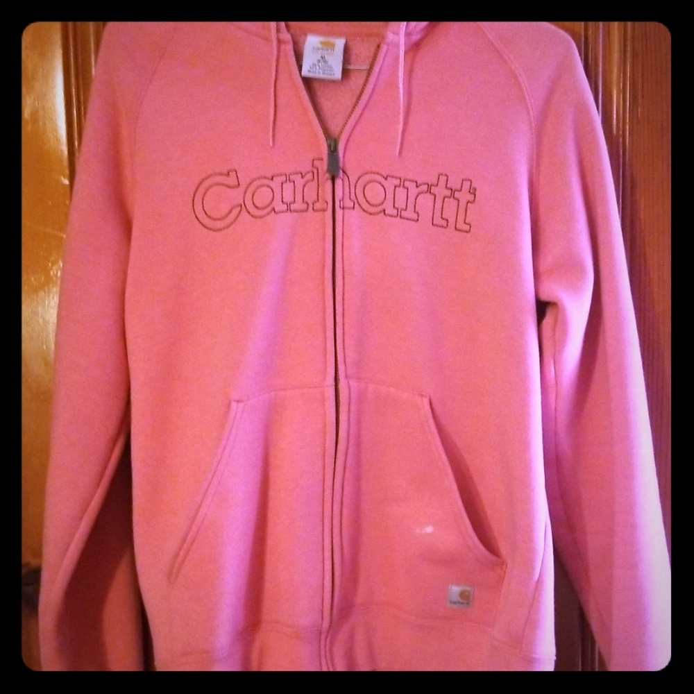Carhartt pink jacket with hood